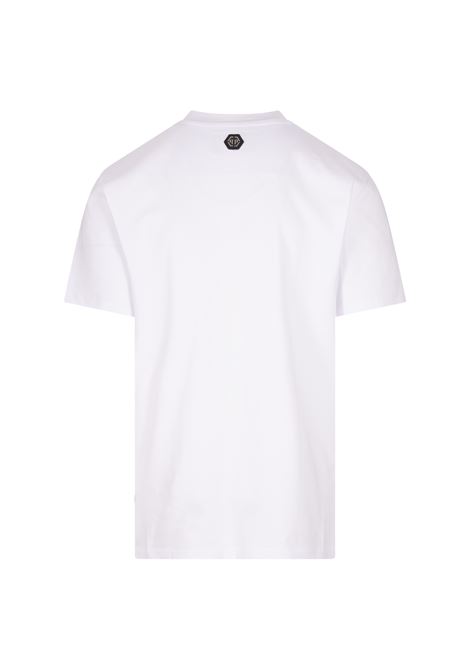 T-Shirt Round Neck SS Plein Coursive Bianca PHILIPP PLEIN | PAECMTK8223PJY002N01